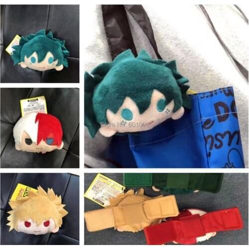 10/Lot 3 Styles My Hero Academia Bakugou Katsuki Todoroki Shoto Midoriya Izuku 8CM Coin Bag Plush Doll Retail