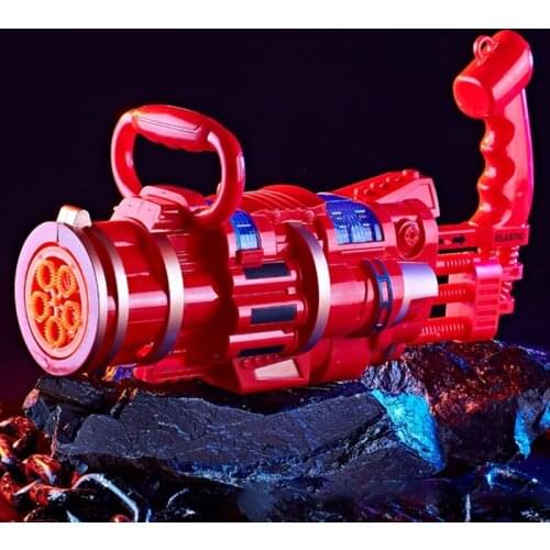 2021 New Outdoor Toy for Kid Toddler Automatic Outdoor Bubble Maker Plus Size Gatling Bubble Toy Bubble Blowing Machine Sport