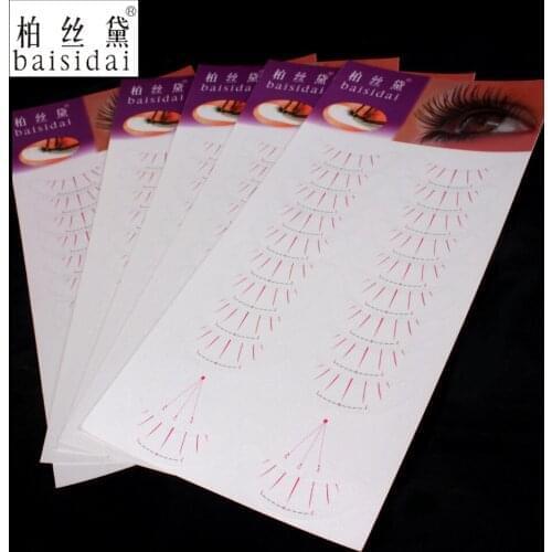 Baisidai 50 Pairs Silk Matte Under Eye Patch Tape Pad for Eyelash Individual Extension Tools