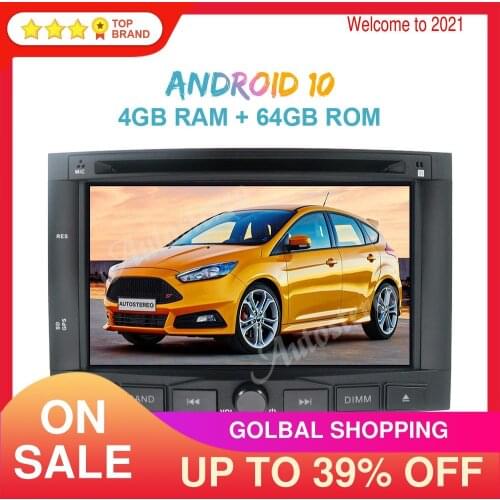 Android 10.0 64GB Car Multimedia Player GPS Navigation for PEUGEOT 3008 Peugeot 5008 2009-2015 Auto Stereo Head Unit Car Radio