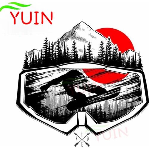 Car Sticker Motorcycle Decals for Snowboard Mask Decorative Accessories Creative PVC Bumper Window Waterproof Decal 13*13cm