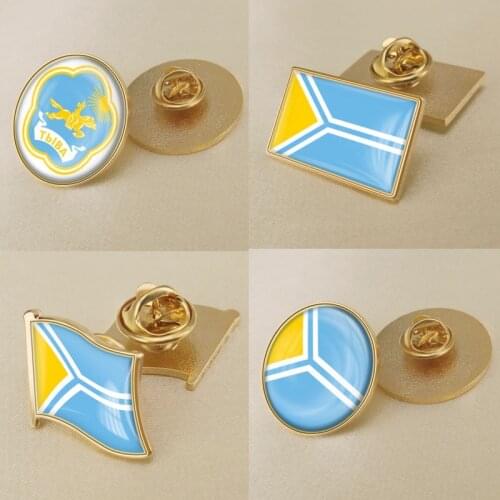Coat of arms of Tuva Flag Lapel Pins/Broochs/Badges