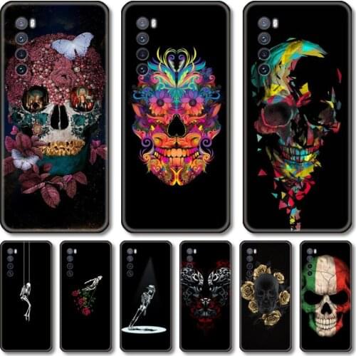 Cool skull Phone Case For Huawei Nova 2 3 4 5 6 7 8 SE i E Pro Lite black cell shell