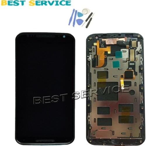 For Motorola for Moto X+1 X2 XT1092 XT1095 XT1097 LCD Display with Touch Screen Digitizer bezel Assembly 5.2''+ tool