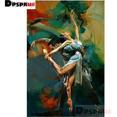 Dpsprue Diy 5d diamond painting Cross stitch Dance Diamond mosaic home decoration embroidery pattern handmade Friend gift DK14