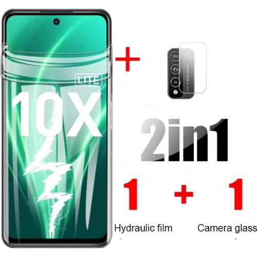 Hydrogel film on honor 10x lite camera lens glass screen protector for huawei honor 10x lite 10 x lite 10xlite light safety glas
