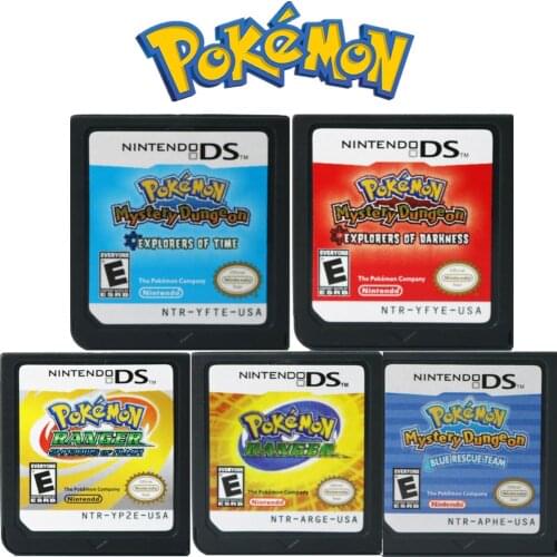 Pokemon Ranger shadows of Almia Explorers of Darkness Game Pack Card Cartridge for Nintendo NDS DS 2DS New 3DS Toys Gift