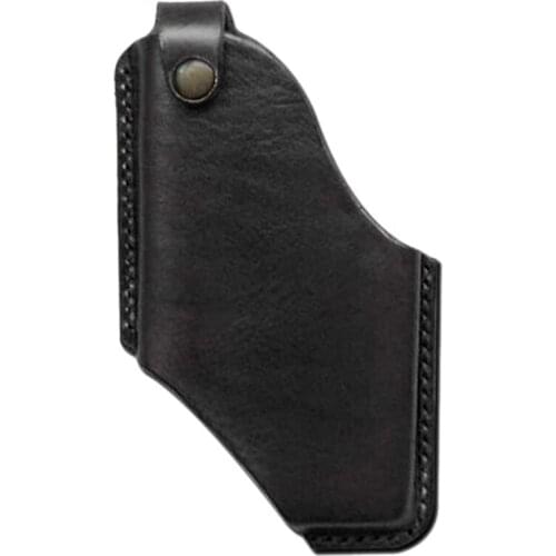 Leather Cell Phone Holster Retro Sheath with Belt Loops Mobile Phone Belt Cover for Mens Outdoor Waist Hanging Belt Best Sale-WT