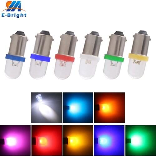 50Pcs AC DC 6V 6.3V T11 T4W BA9S H6W 1895 Foggy Lens Pinball Light Bulb Car Warm White White Blue Red Amber Green Pink Orange