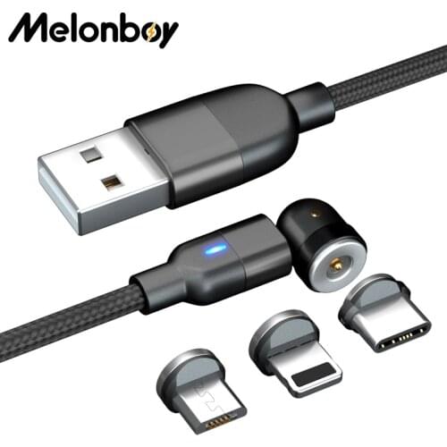 3m USB Magnetic Charging Cable for Micro Type-C Cable for iPhone Huawei Samsung Android Mobile Phone Long Cord Wire