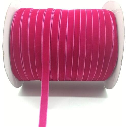 5yards/lot 3/8" 10mm Rose Soft Comfortable Velvet Ribbon Headband Clips Bow Wedding Christmas Decoration