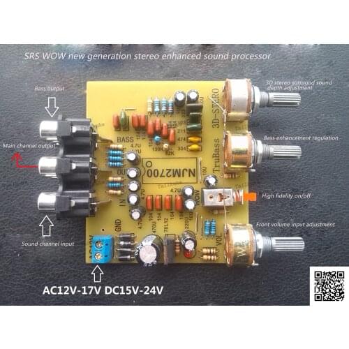 WOW 3DSRS New Generation Stereo Enhancement System Audiophile Sound Processor Audio Upgrade Board