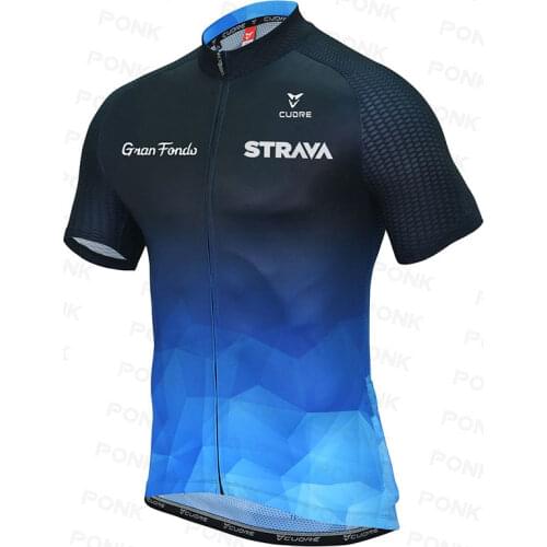 STRAVA New Arrival PRO TEAM Men CYCLING JERSEY Bike Cycling Clothing Top Quality Cycle Bicycle Sports Wear Ropa Ciclismo For MTB