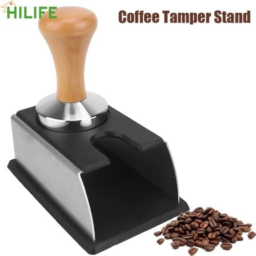 Coffee Tamper Stand for Coffee Machine and Coffee Tamper Coffee Tool Storage Base Stainless Steel Tamping Stand