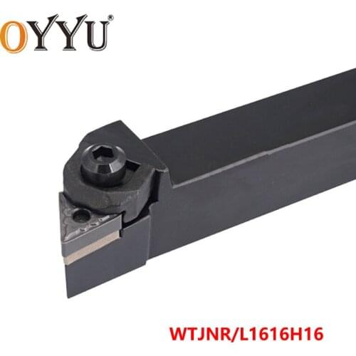 OYYU WTJNR1616H16 WTJNL1616H16 WTJNR 1616 W-type Turning Tool Holder CNC Carbide Inserts Arbor Lathe Cutter Shank use TNMG16