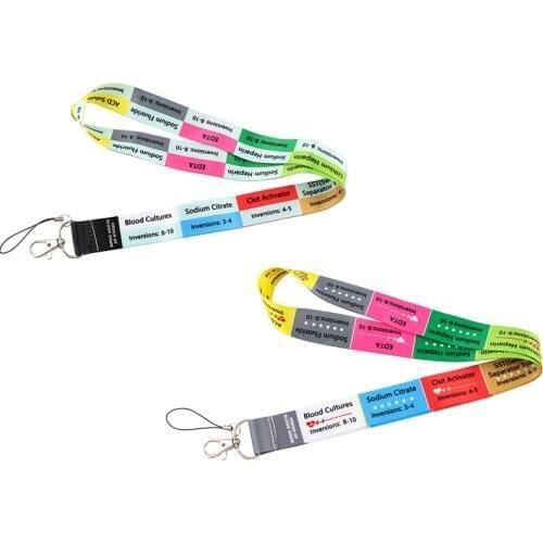 J2817 Critical Care Anaesthetics ICU Mobile Phone Neck Strap Removable Buckle Lanyard for Doctor Nurse Keychain Rope