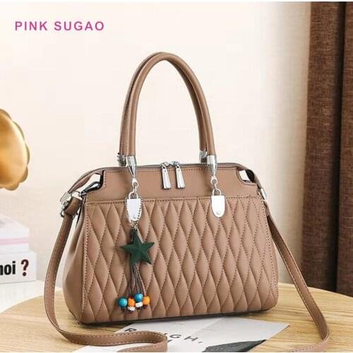 Pink Sugao luxury handbags women bags designer women shoulder bag crossbody bag for women leather purse fashion tote bag new