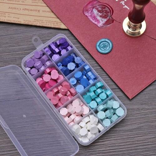 Wedding Wax Seal Ancient Sealing Wax Sealing Wax Pills Grain Vintage Wax Seal Stamp Beads for Envelope Wedding 200pcs
