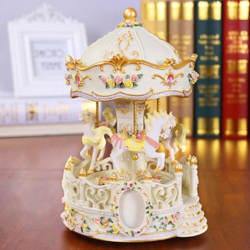 Rotating Crystal Ball Music Box Music Box Home Creative Birthday Gift Childrens Day Christmas Kids
