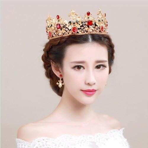 Metal crown women belly dance bracelet headpiece cosplay stage performance accessories stage headdress