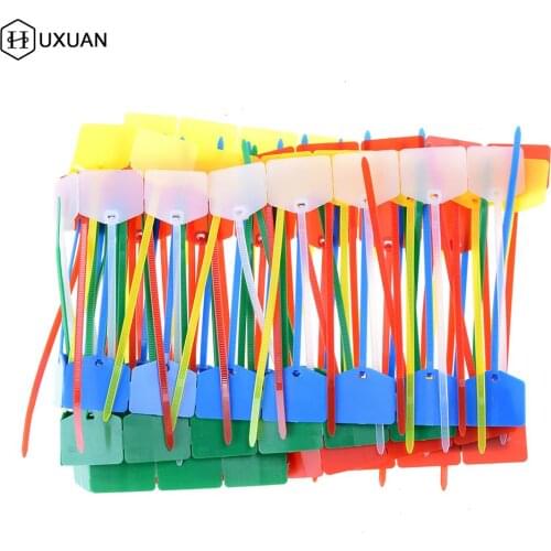 100pcs 12cm Network cable identification Mark Signs ties Nylon straps label tag tie