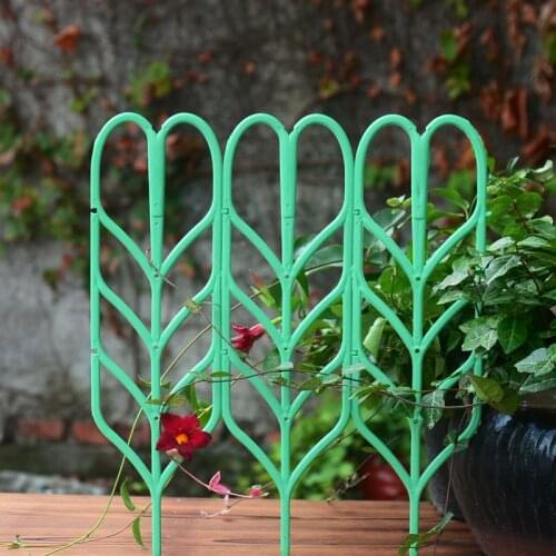 3pcs Gardening Balcony Rose Plant Climbing Stand Against The Wall Flower Stand Net Green Clematis Traction Flower Stand Insert