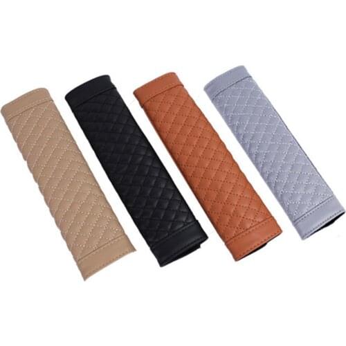 35% Hot Sales!!!! 1 Pair Stylish Car Safety Seat Belt Faux Leather Head Cushion Shoulder Pad Cover