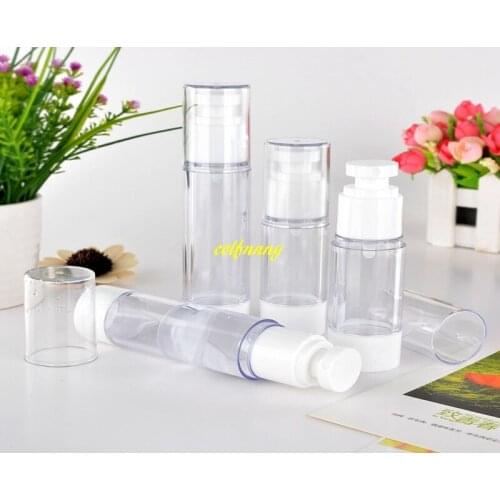 500pcs/lot 30ml Empty Clear Sprayer Airless Perfume Bottle 50ML Refillable Lotion Fragrance Containers Plastic Vacuum Bottles