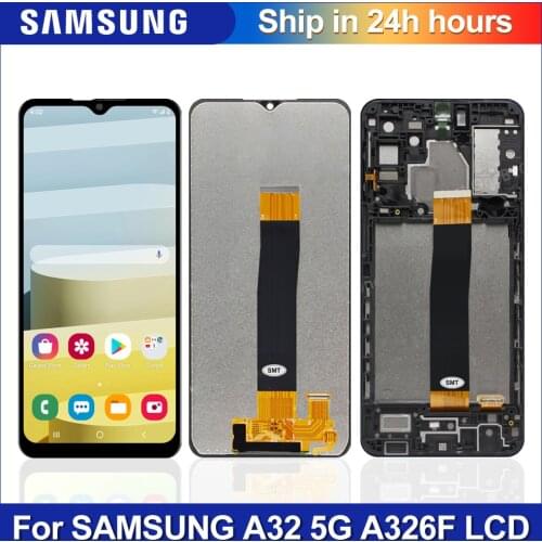 6.5"Original For Samsung galaxy A32 5G A326 LCD Display With Frame Touch Screen Digitizer For A326 SM-A326B A326BR/DS lcd