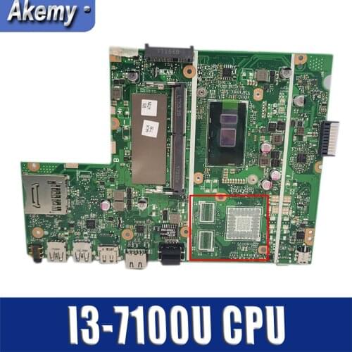 Akemy For Asus X541UJ X541UV X541UVK X541UQ X541UQK X541UA X541UAK X541U laptopmotherboard with I3-7100U CPU 0M GM tested100