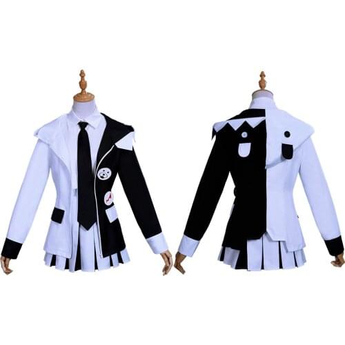 Anime Danganronpa Monokuma Cosplay Costume Women Dress Outfits Halloween Carnival Suit