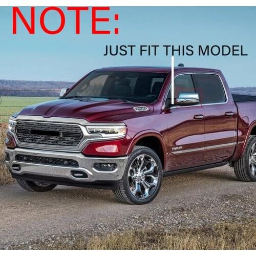 Loyalty for Dodge Ram 2019-2021 Side Rear mirror Cover Shelter Rain Rear-View Mirror Trim chrome ABS W/Turn Car Styling