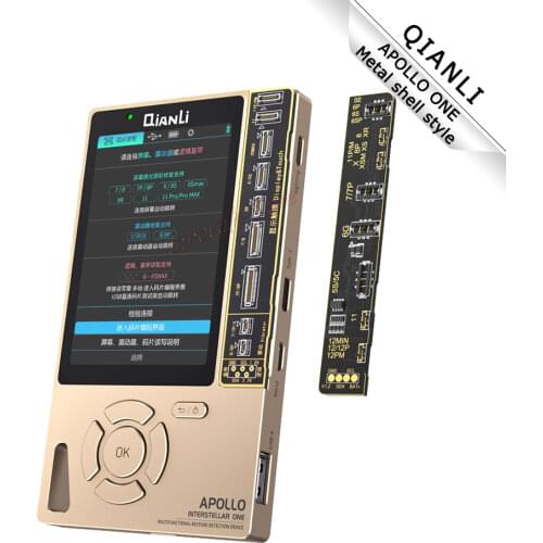 QIANLI APOLLO ONE 6 In 1 Original Color Restoration Data Line Detection Battery Chip Read Write Built-In Battery For IP Repair