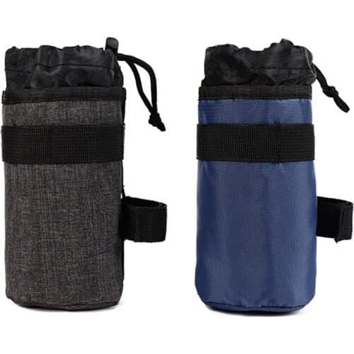 Bike Cup Holder Water Bottle Insulated Pouch Bag & Adjustable Drawstring Closure - Easy to Install - Select Colors