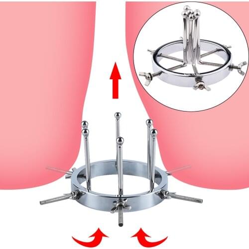 Extreme Anal Spreader Adjustable Metal Anal Plug Huge Butt Plug Anal Dilator Vaginal Speculum BDSM Medical Device Couple Sex Toy