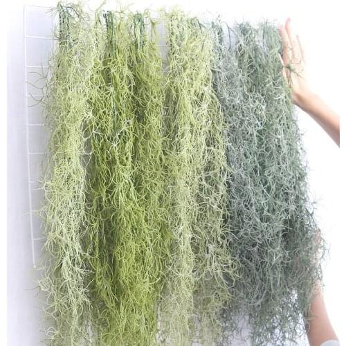 Air Hanging Vines Succulents Artificial Flowers Home Decoration Wedding Plant Wall Fake Flowers Light Dark Green Plastic Plants