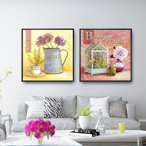 Flowers Quiet and Quiet Life Wall Art Canvas Painting Nordic Posters And Prints Wall Pictures For Living Room Decoration