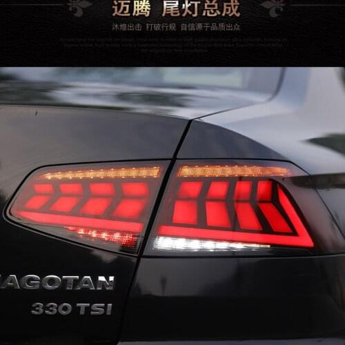 A Set For 2017-2019 Volkswagen Magotan B8 LED Car Taillight Tail Lights Rear Fog Lamp Turn Signal Reverse Brake Light