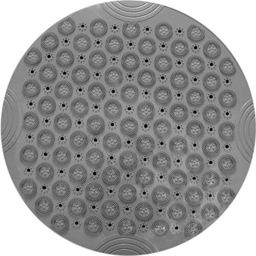 Round Bathroom Non-Slip Mat Shower Mat PVC Washable Shower Massage Foot Pad for Kids Adults Elderly Bathroom Massage Cushion TK