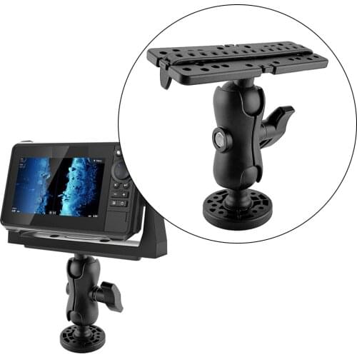 Fish Finder Mount with GPS Map Plate Universal Mounting Plate Bracket Supporter Kayak Accessories Inner Hexagon Base