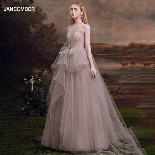 LDR96 Evening Dress Pink Lace Simple Spaghetti Strap Illusion Backless Beach Party Dress Vestido De Noiva Praiano Mor Gelinlik