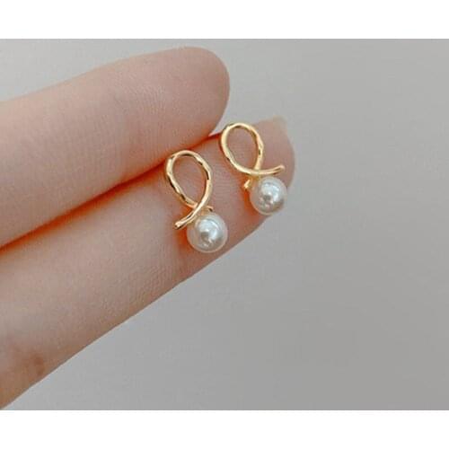 Miuoxion Wholesale Retro Cross Pearls Hollow Earrings Fashion Minimalist Jewelry For Women Feature Namour Charm Gift All Seasons