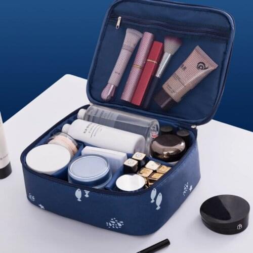 Multifunction Travel Makeup Bag Big Capacity Make Up Box Necessary Waterproof Cosmetic Bag