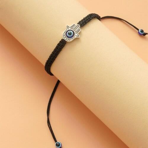 U90E Evil Eyes Bracelets Are Suitable for Both Men and Women Handmade Red/Black Braided Rope Bracelets Amulet Bracelets