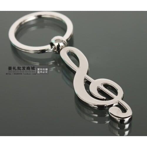 Music accessories musical note style keychain key ring key chain