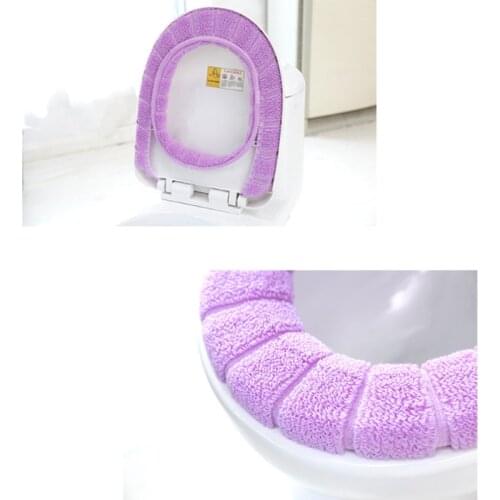 Universal Soft Heated Washable Toilet Seat Mat Set for Home Closestool Mat Seat Case Warmer Toilet Lid Cover Accessories