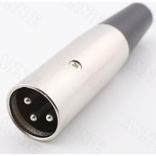 5pcs/lot Desktop 3 Pin Male XLR Plug Microphone balance Socket Cannon Connector
