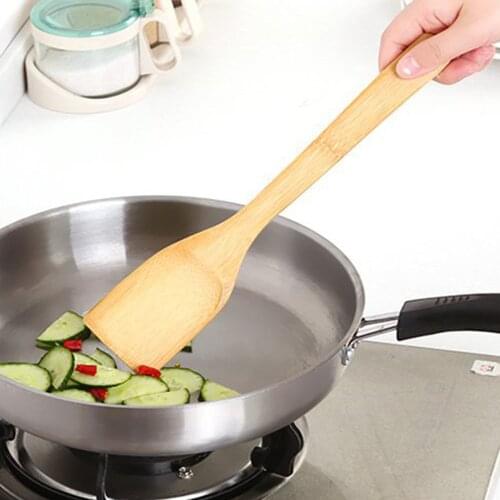 Natural Handmade Bamboo Spatula Spoon Food Spoon Wooden Spatula Tableware Creative Utensils Rice Scoop Cooking Baking Tool