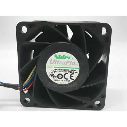 Nidec 6038 V60E12BS2CB5-08T06 DC12V 2.50A 60*38MM 432471