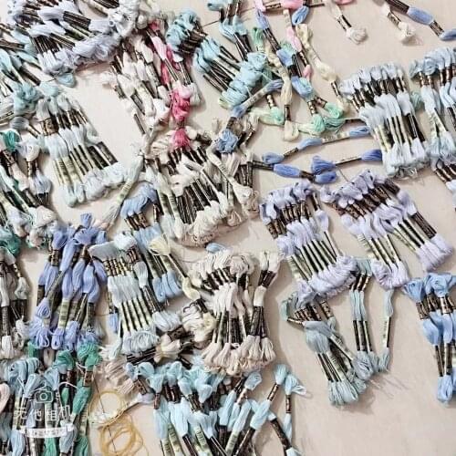 10 Pieces Original French DMC Thread radom color a little dirty --Embroidery Cross Stitch Floss Yarn Thread 100% Cotton